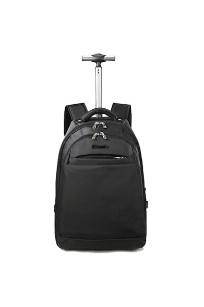 Quasar & Co. Trolley backpack, Quasar & Co.®, Eagle model, with wheels, laptop compartment, pockets, oxford fabric