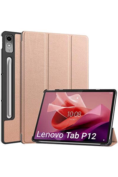 Other Smart Case for Lenovo Tab P12 TB370 (Rose Gold)