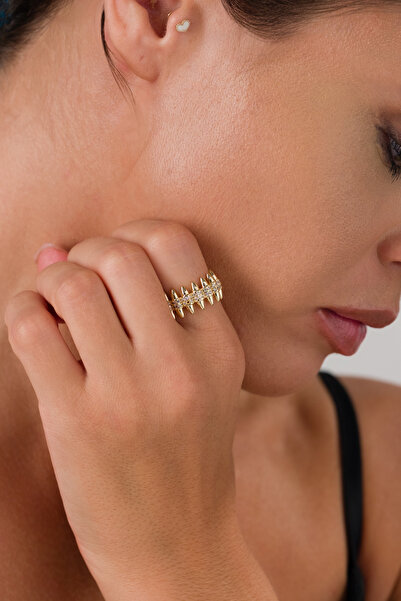 elushcollection Standart Kalıp Zirkon Taşlı Yüzük