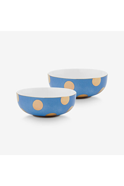 Pip Studio Dot Delight Blue Porcelain Bowl 15 cm