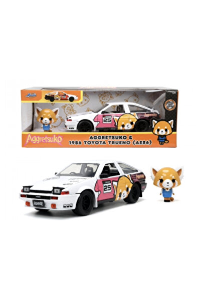 Jada Toyota Trueno 1986 si figurina Aggretsuko - 1/24