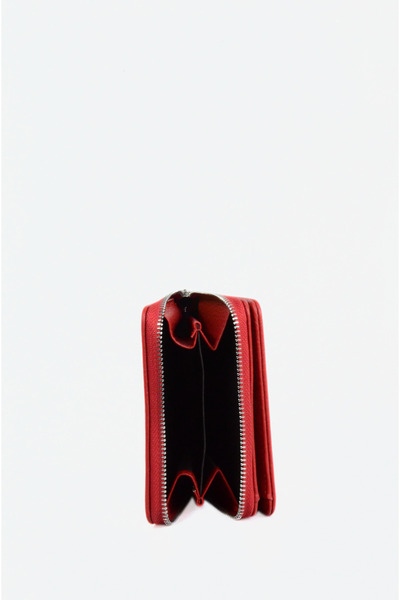 Mazel Design 1605 Genuine Leather Textured Women's Zippered Imported Wallet - Stylish, Compact, Card Holder Model