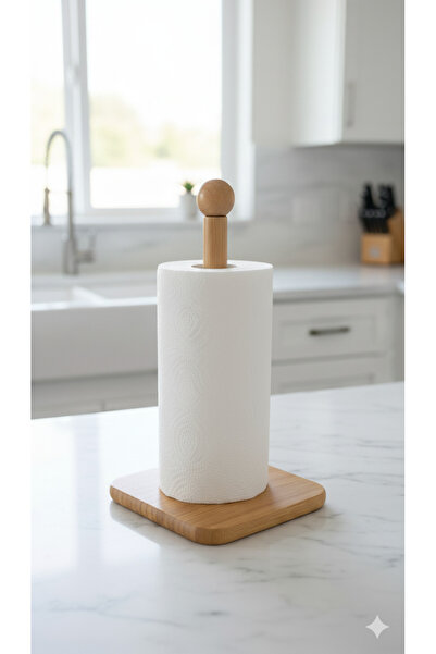 WareHause0 Bambu Peçetelik Ahşap Dekoratif Peçetelik Masaüstü Peçetelik Peçet...