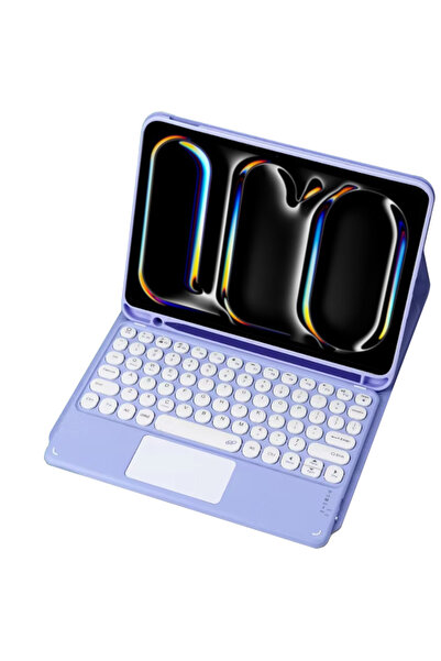 Other iPad Pro 11 Gen5 Bluetooth Keyboard Case with Touchpad (Purple)