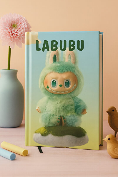 NaSaDAN LABUBU Kapaklı A5 Çizgili Defter 80 Yaprak Not Defteri - Okul Defteri