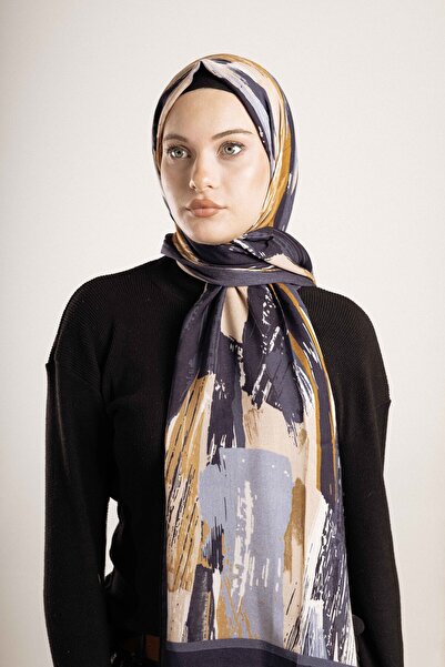 Akel Patterned Cotton Silk Shawl Pattern-4