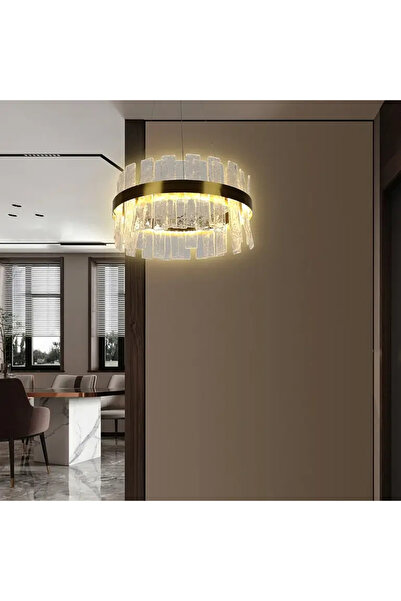 HAMER Modern oil chandelier, 40 cm diameter, 3 light colors, 30 watts