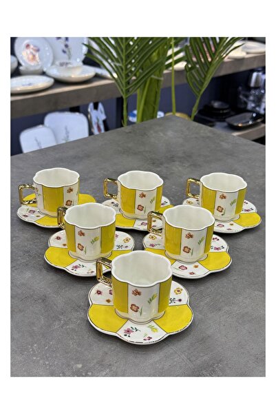 ROY KING Lissome 6-Piece Coffee Cup Set Yellow