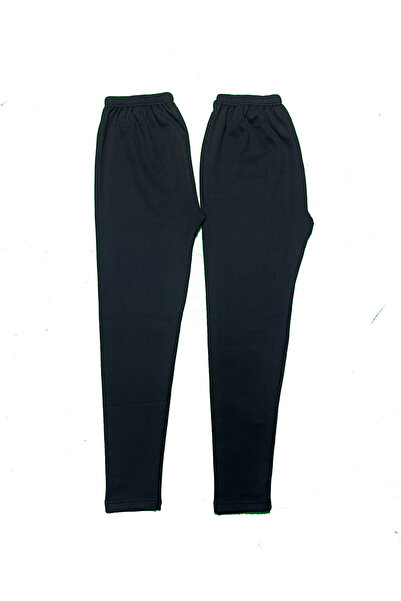 SİWELLİ 2lİ Paket Siyah Kışlık Sıcak Tutan Şardonlu Tayt İçlik