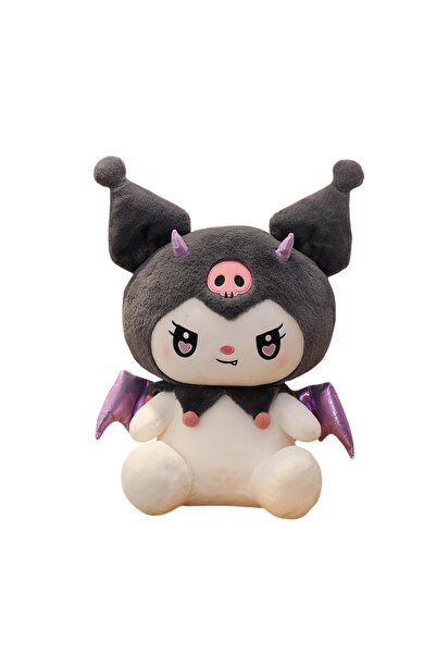 OEM Set de 2 păpuși de pluș Kuromi, 25 cm