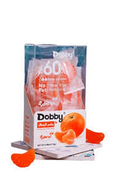 DOBBY عصير برتقال جيلي 110 جرام × 24