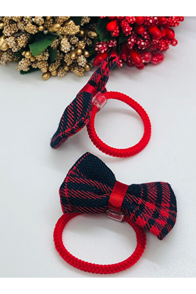 İnDerin Rubber Buckle 2-Pack Bowknot Plaid Fabric Buckle