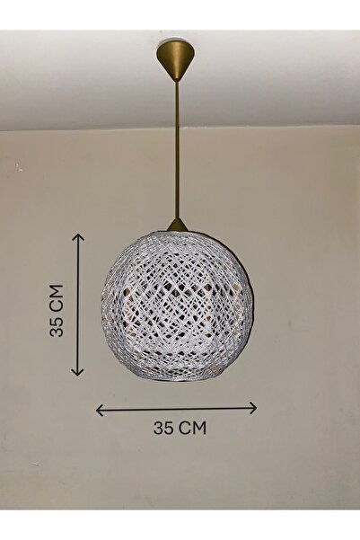 Genel Markalar Doğal el yapımı Bohem-Rustik-Modern-Jüt-Yapımı Sarkıt Avize