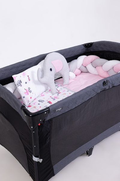 Cozibo Örgülü Park Beşik Uyku Seti Ahşap Örgülü Beşik Seti Tüm Beşiklere Uygun 70x110 70x120 70x130 60x120