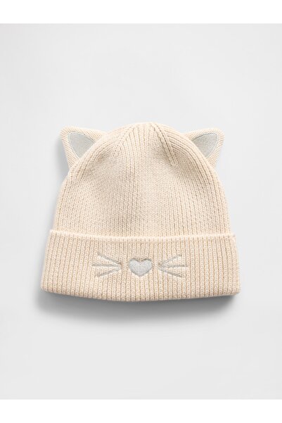 GAP Bebek Kırık Beyaz Cat Bere