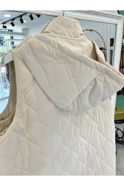 MERAM BUTİK Nurgün Inflatable Vest - Stone - 42