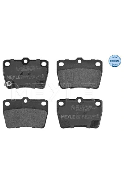 MEYLE Комплект спирачни накладки за дискови спирачки за заден мост Toyota Rav...