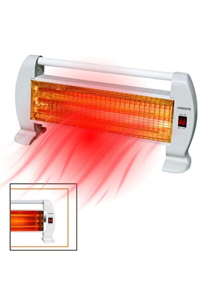 HASEPE Quartz Heater, HASEPE, 400/800W, Portable and Compact, White, 52x14.5x26cm