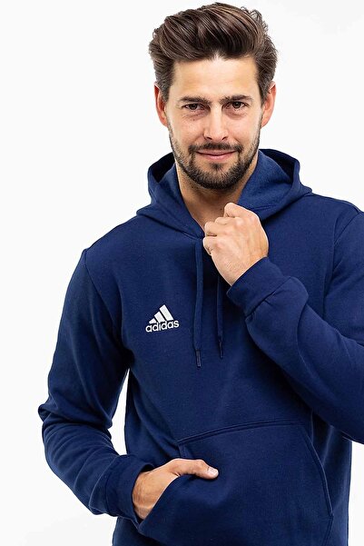 adidas Albastru bleumarin cu glugă Hanorac din fleece pentru bărbați din mate...