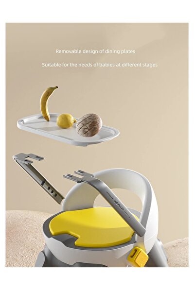 LITTLE ANGEL - Baby Booster Seat With Table Board - White