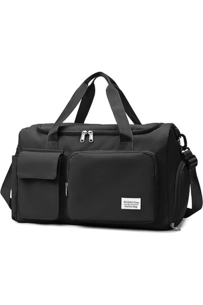 Rasekon Travel Bag, Sports Bag for Fitness, with Shoe Compartment, Overnight Bag, Weekend Workout Bag, Yoga