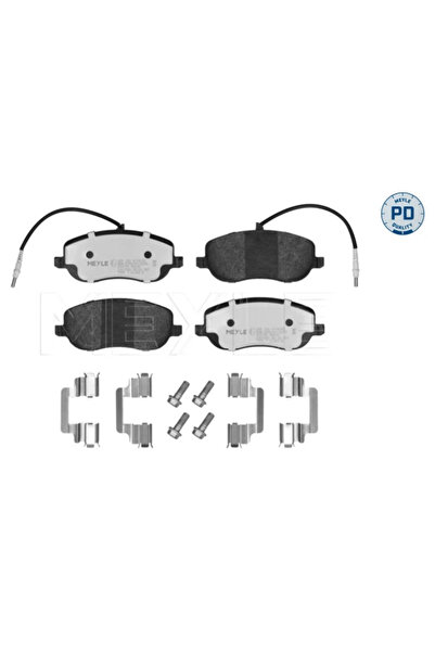 MEYLE Комплект спирачни накладки за преден мост, дискови спирачки Citroen C8/...