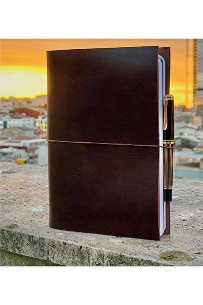 Unmeiprojects Aegean Leather Pasaport ( A6 ) Deri Defter Kılıfı Coffee