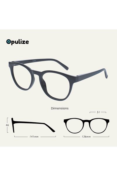 Opulize Ochelari de citit BLU cu filtru de lumină albastră pentru femei și bărbați, cu balamale cu arc și protecție UV400 fără strălucire