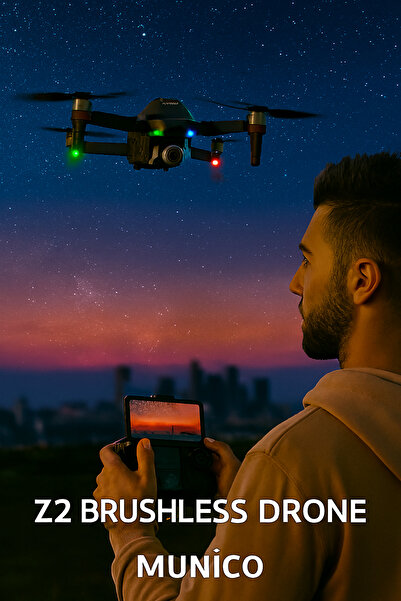 Munico Mini RC Drone – 8K HD Kamera, El Hareketiyle Fotoğraf, Yükseklik Sabitleme | 18 Dakika Uçuş