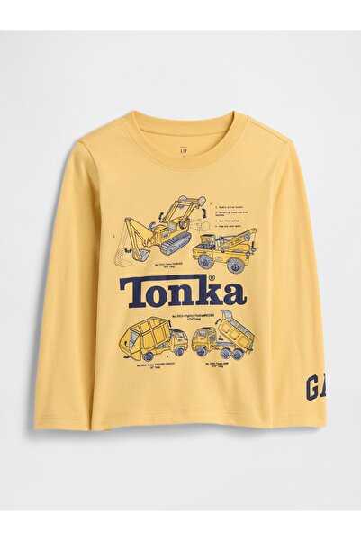 GAP Erkek Bebek Sarı Grafik T-Shirt