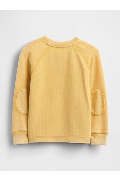 GAP Erkek Bebek Sarı Brannan Bear Detaylı Textured T-Shirt