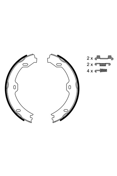 Bosch Set Saboti Frana Frana De Mana Mercedes-Benz Cls/E-Class/Sl