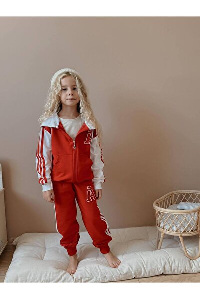 Jolly Kids Girl's Hooded College Cardigan Winter Set