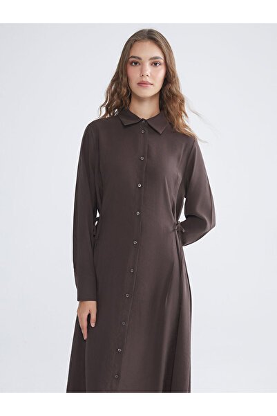 LC Waikiki Sparkling Selections from Shining Store |   Modal Blend Shirt Dress