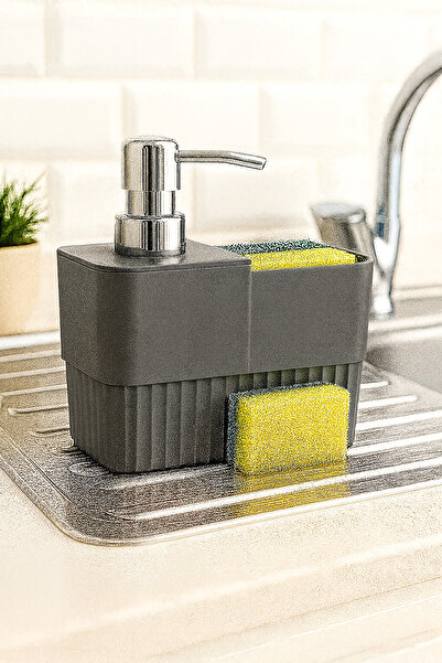 Nesto Home Liquid Soap Dispenser with Sponge Compartment