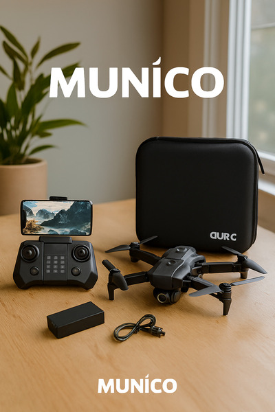 Munico A13 FPV Drone – 4K HD Çift Kamera, Akıllı Takip ve Jest Fotoğrafçılığı Özellikli | Uzaktan Kumanda