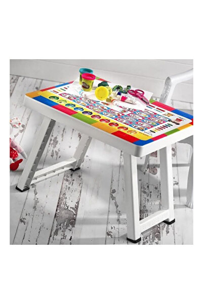 abnturk Eğitici Harf, Sayı, Renk, Gün ve Aylar Öğretici Çocuk Masası – Renkli...