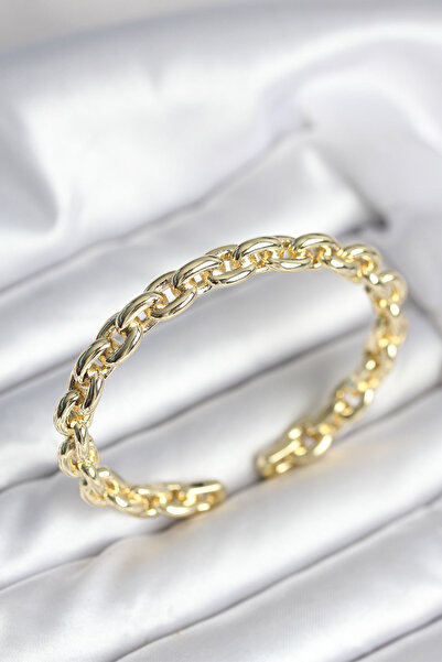 Lisinya سوار نسائي من النحاس بلون ذهبي - TYGOO