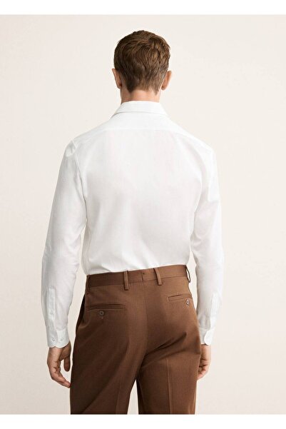 MANGO Man %100 pamuklu kumaş gömlek