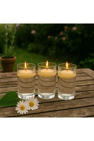 Noah Exclusive 3 LU BOROSILKAT CAM ICERISINDE YUZEN MUM-BEYAZ 70 mm x 140 cm