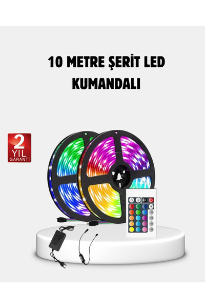 UCUZTEKNO RGB Smart Şerit LED – TV Arkası ve Dekoratif Alanlar İçin Işık Şeridi