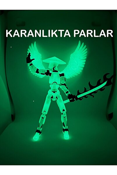 Boykec House Dummy 13 Karanlıkta Parlayan Samurai - Tüm Eklemleri Hareketli Aksiyon Figürü