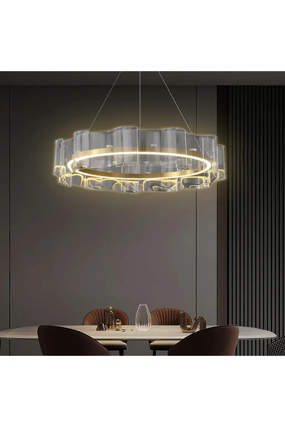 HAMER نجف مودرن زيتي 60 سم 3 اضاءات 36 واط