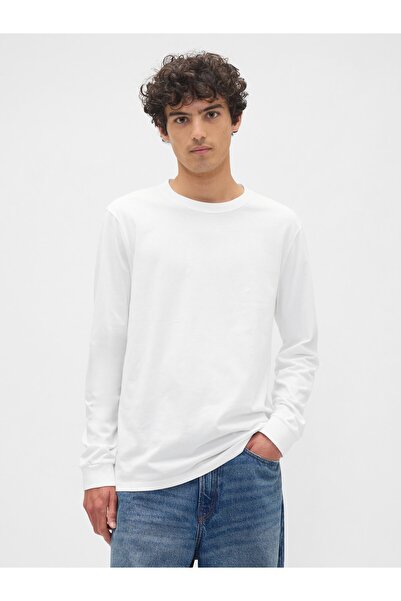 GAP Erkek Beyaz Everyday Soft Bisiklet Yaka T-Shirt