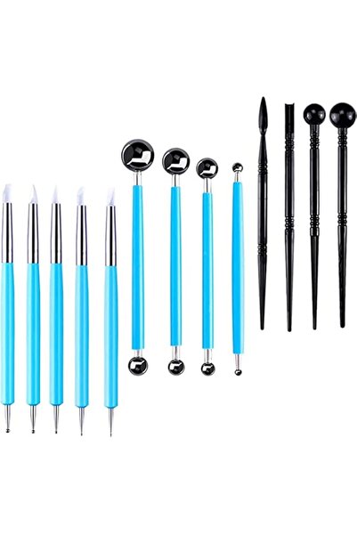 Generic 13 Pcs Polymer Clay Tools, Sculpting Kits, Dual-Ended Design Pottery ...