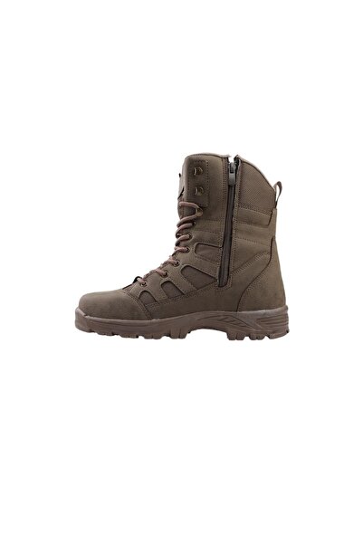 Etna Erkek Askeri Uzun Postal Bot Kışlık Fermuarlı Kauçuk Taban