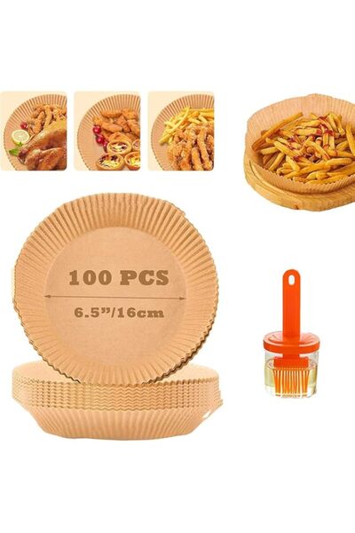 Generic SHOWAY Air Fryer Disposable Paper Liner, 100PCS Non-stick Liners, Bak...