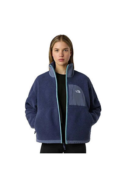 THE NORTH FACE Γυναικείο μπλε φλις εξωτερικού χώρου Yumiori Off Peak με φερμουάρ NF0A8EUZE1I1