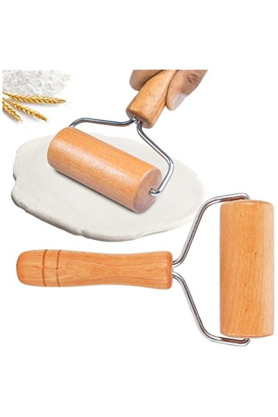 Generic Small Rolling Pin, Wooden Dough Roller, Non Stick Pizza Roller, Dough...