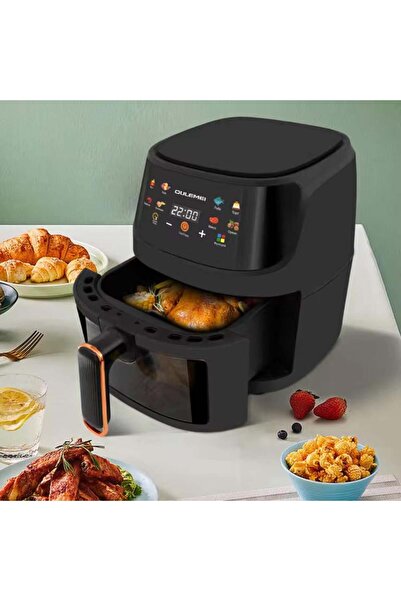 Silver Love Friteuză cu aer cald SILVER LOVE, 8 L, 2400W, afișaj digital, cos transparent